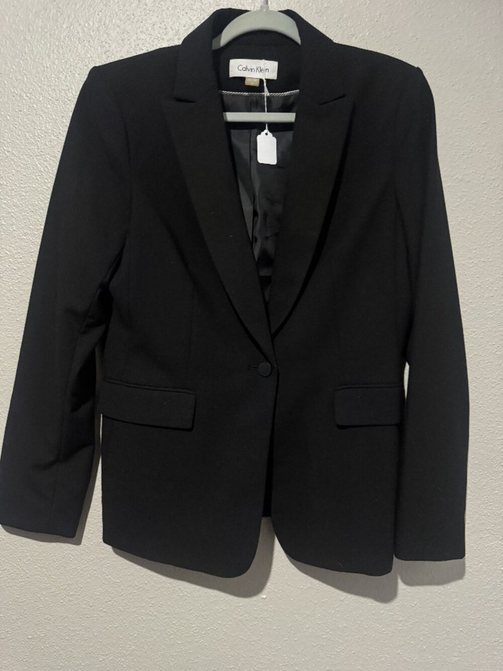 Calvin Klein black tailored blazer